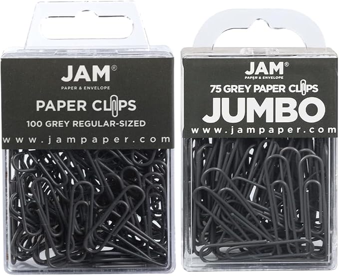 JAM PAPER Combo Pack Colorful Paper Clips by JAMPaper