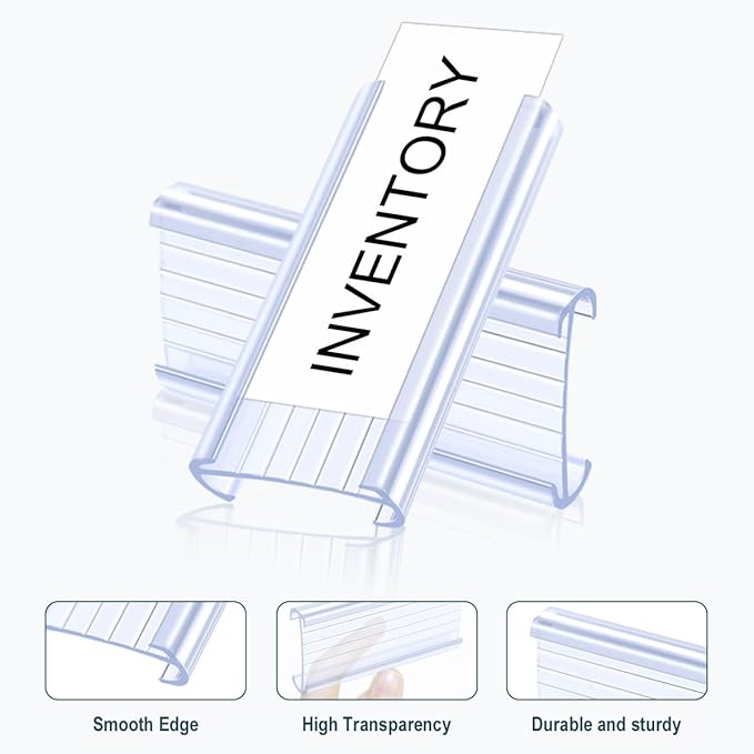 Lenink 100Pcs Wire Shelf Label Holders - Image 2
