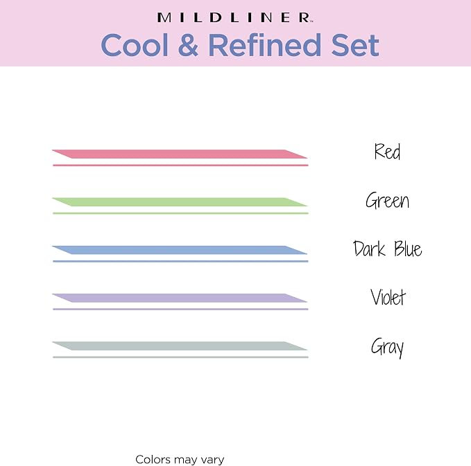 Zebra Pen Mildliner Dual-Tip Highlighter Set, Broad and Fine Tips, No Bleed - Image 5