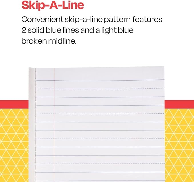School Smart - 85298 Skip-A-Line Composition Book - Grade 1 - 9 3/4 x 7 3/4 - - Image 8