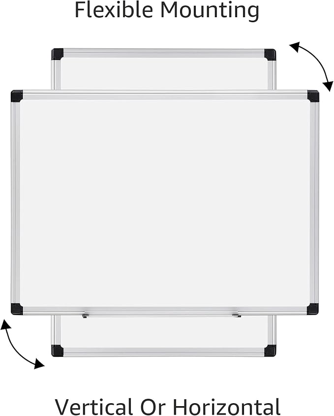 Amazon Basics Magnetic Dry Erase Whiteboard, Aluminum Frame, Presentation Board - Image 2