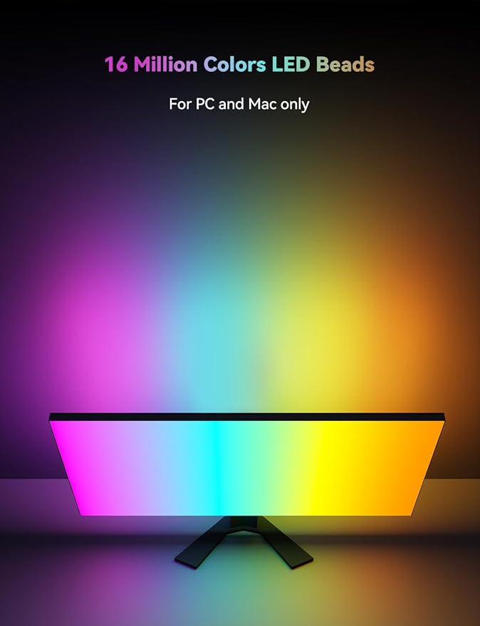 Monitor LED Backlights for PC/Mac, LED Strip Lights that Sync - Image 3