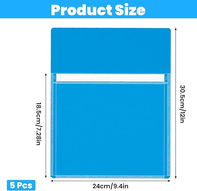Magnetic Pocket 5 Pack – Self-Adhesive Magnetic Storage Pouch - Image 2