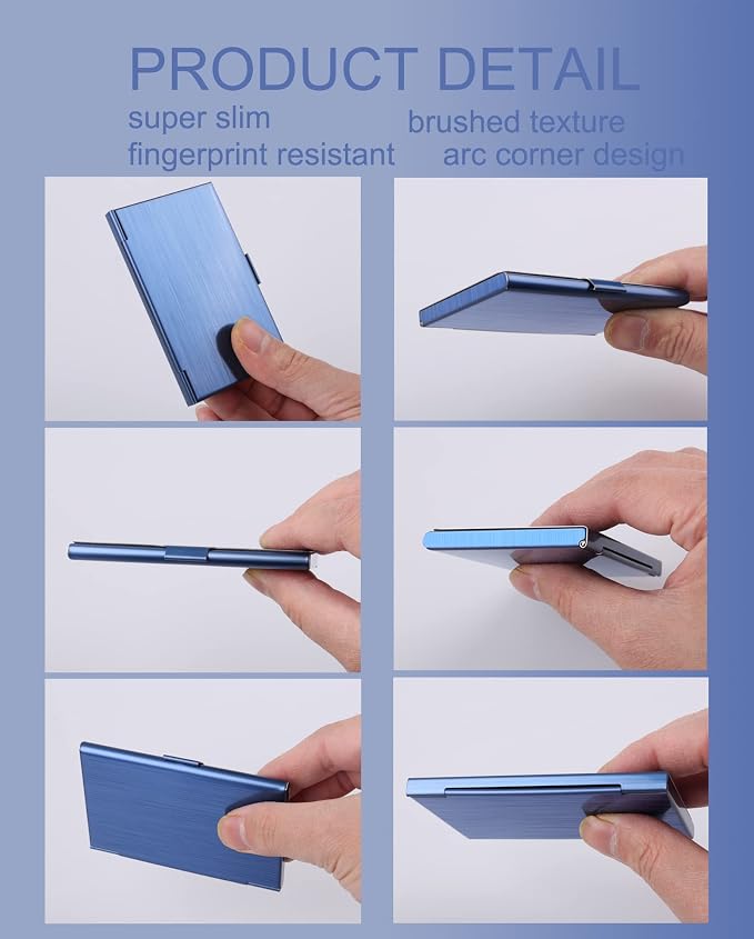 Business Card Holder, Slim Business Card Case - Image 6