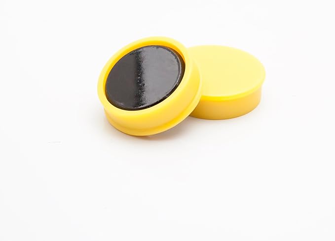 Bullseye Office 24 Round Red Fridge Magnets, Button Shaped, Small Colorful - Image 6