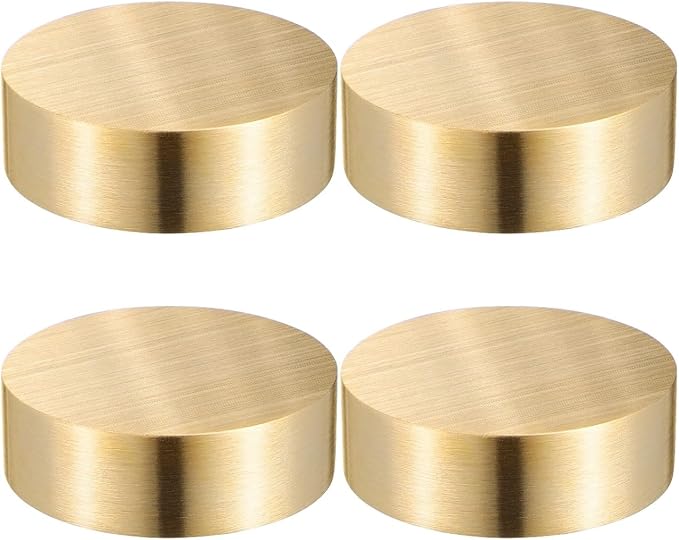 NOLITOY 4Pcs Solid Brass Paperweights, 1.57" Mini Metal Weights by NOLITOY