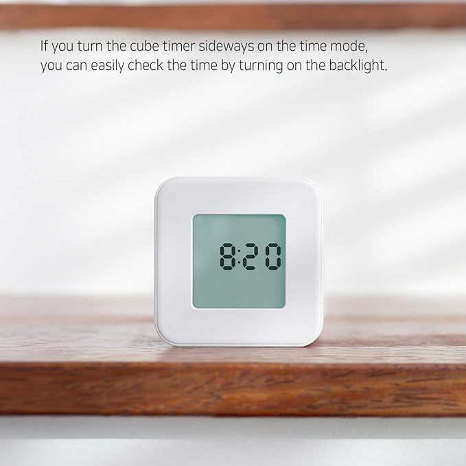 mooas Multi Cube Timer Clock, Rotating Flip Gravity Sensor Time Management - Image 4