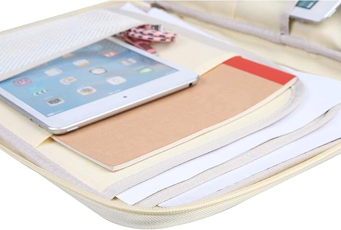 JAKAGO A4 Travel Portfolio Multifunctional Document Organizer Zippered Case - Image 9