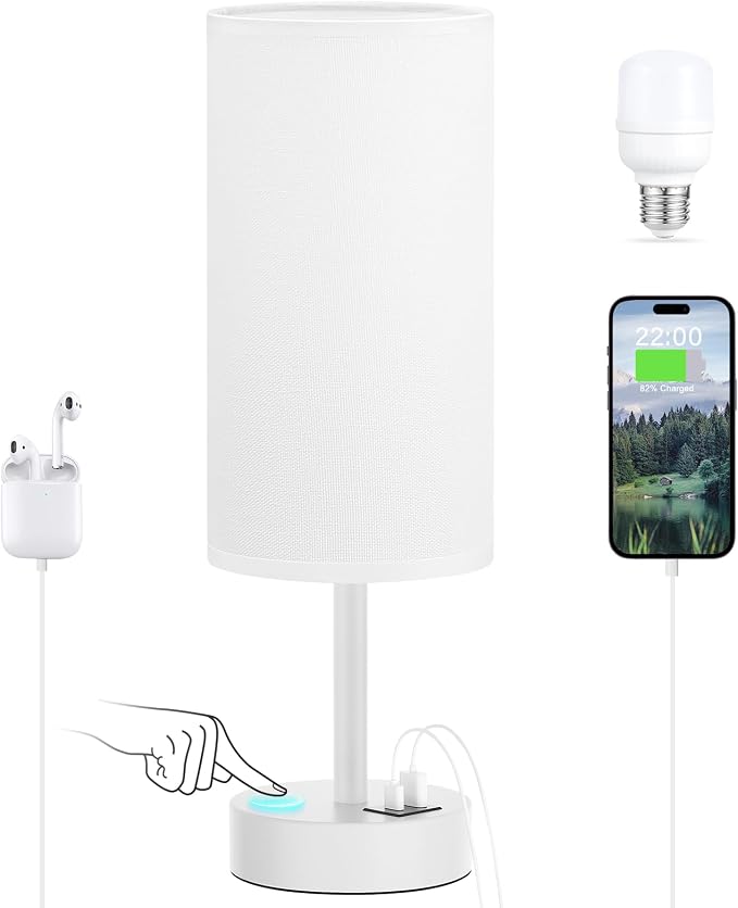 Dicoool White Touch Bedside Lamp - Image 7