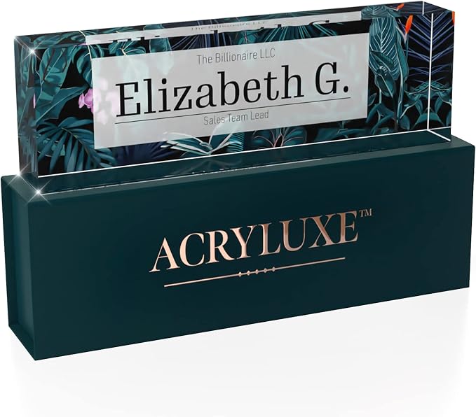 Desk Name Plate Personalized, Custom Name Plates 2½/x8 Inches, Thick - Image 6