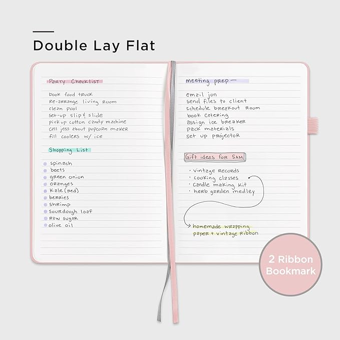 &And Per Se 10-Pack Lined Notebooks, A5 Hardcover, 160 Pages 100gsm Thick Paper - Image 4