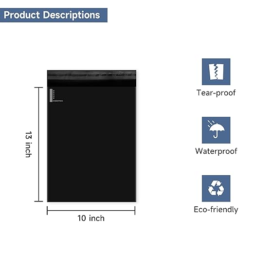 KKBESTPACK Large Poly Mailers 10x13 Shipping Bags - Image 2