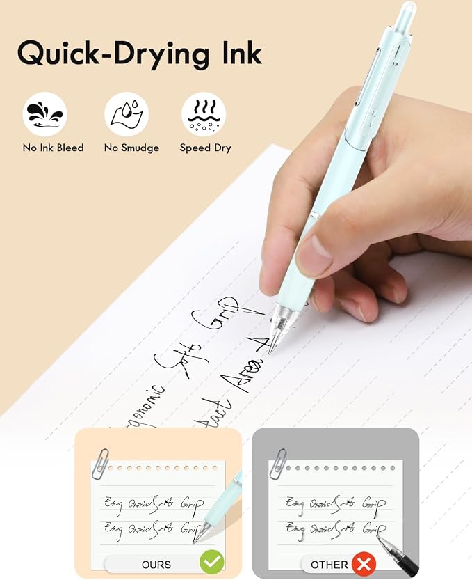Gel Pens, Cute Ergonomics Fine Point Smooth Writing Pens, Back to School Office - Image 4