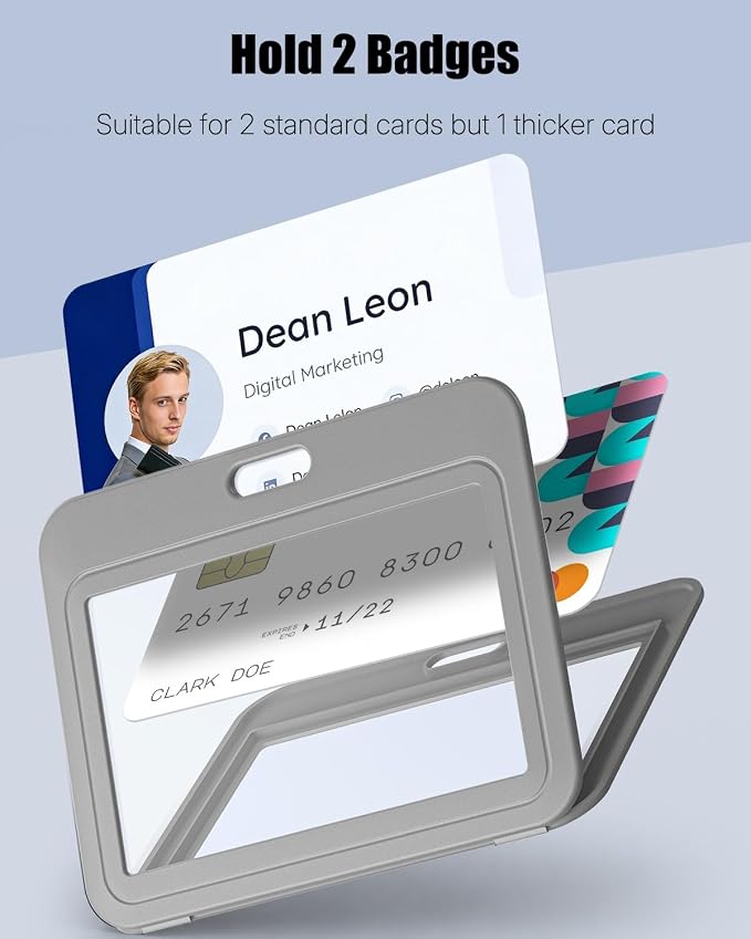 Uniclife 3 Pack ID Badge Holder - Image 3