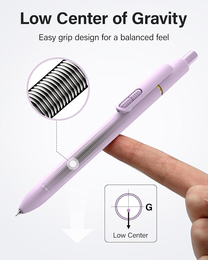 inkipen- 16 Pack Pens, Gel pens Black Ink, Fine Point, Quick-Drying Smooth - Image 6
