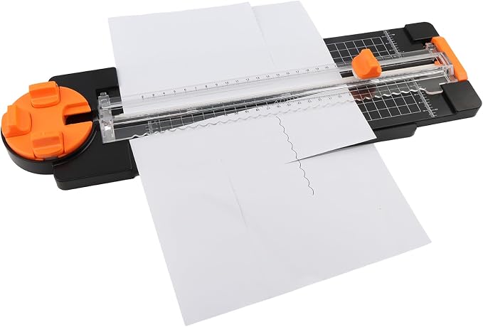 Paper Cutter for Craft, 4-in-1 Paper Trimmer, Perforated & Creasing Blades for - Image 5
