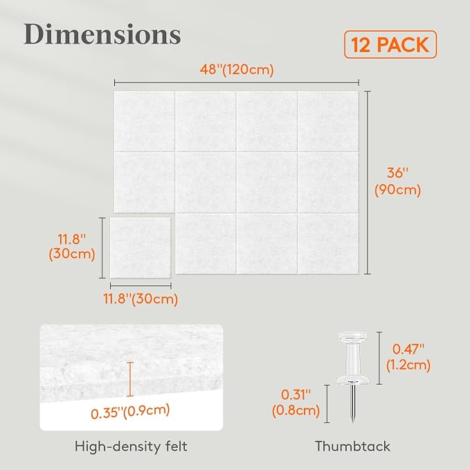 Lifewit 48"x 36" Felt Bulletin Board - Image 2