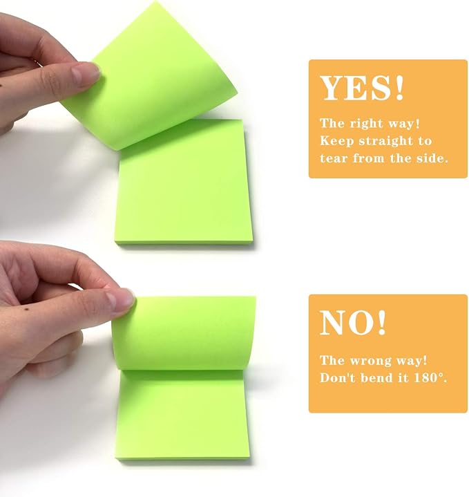 16 Pads Pop Up Sticky Notes 3x3 Refills Bright Colors Self-Stick Notes Pads - Image 3
