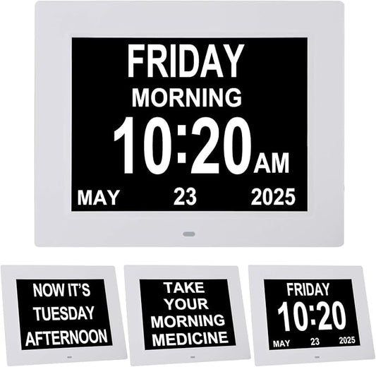 TMC 8 Inch Digital Dementia Clock by TMC