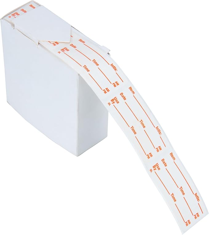 L LIKED 500 Stickers Use by 1 x 2 Inch Dissolvable Food Storage Labels - Image 5