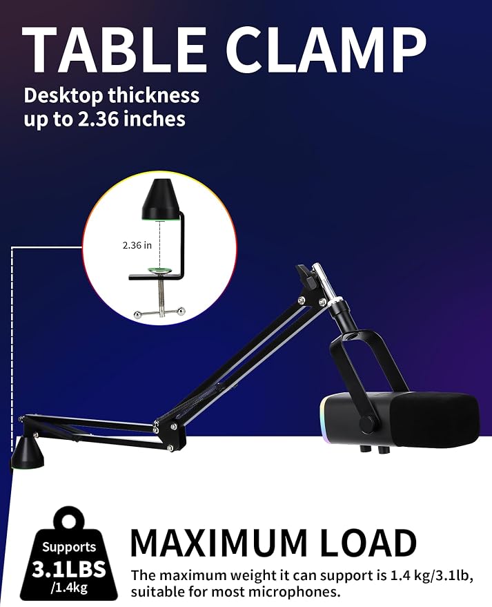 Low Profile Mic Boom Arm - Image 4