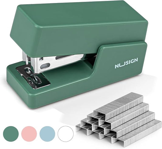 NUSIGN Mini Stapler with 830 Staples, Small Cute Desk Staplers, 25 Sheet by NUSIGN
