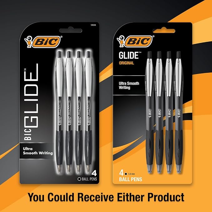 BIC Black Ballpoint Pens, Medium Point 1.0mm | Retractable | Ultra Smooth - Image 3