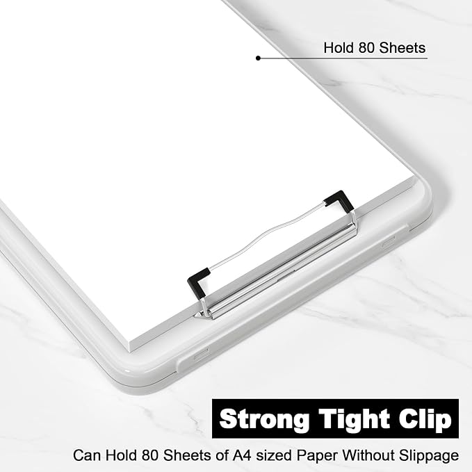 Hongri Clipboard with Storage, 8.5 x 11 Clip Board Foldable, Size 13.4 x 9.4 X - Image 4