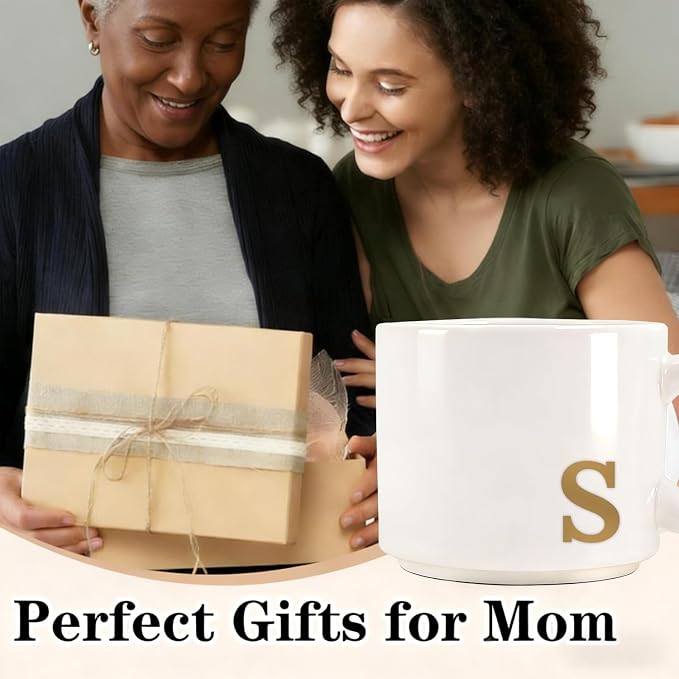 RainVibe Elegant Gift Set for Women – Personalized Monogram Ceramic Mug & - Image 6