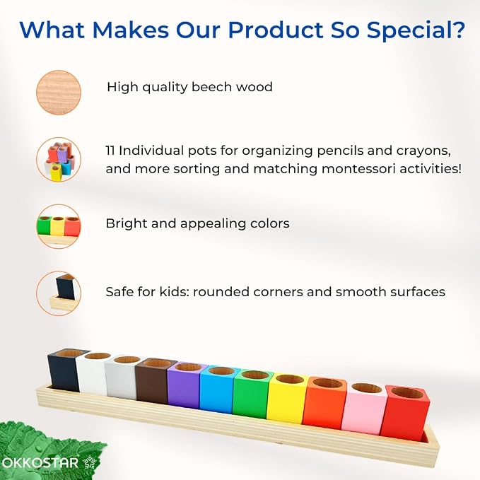 Montessori Crayon Holder for Kids - Image 3