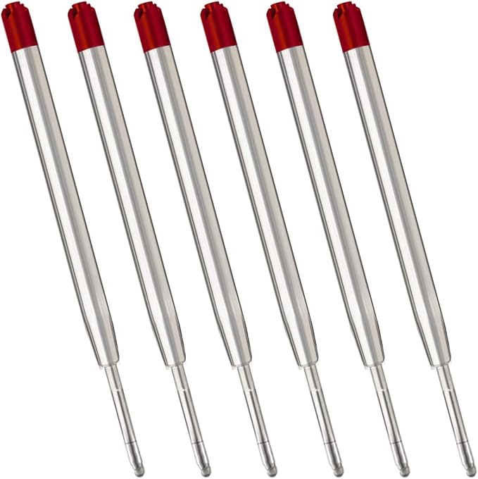 Red Ink Refills, Replaceable Pens Refills, 1mm Medium Tip by ChaoQ