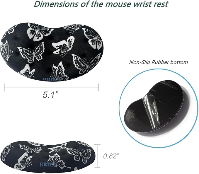 BRILA Ergonomic Memory Foam Mouse Wrist Rest Support Pad Cushion - Image 3