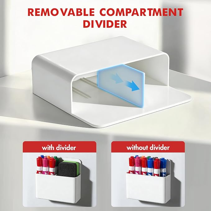 BEYGORM Magnetic Marker Holder for Whiteboard and Locker, 4 Pack Magnetic Cups - Image 3