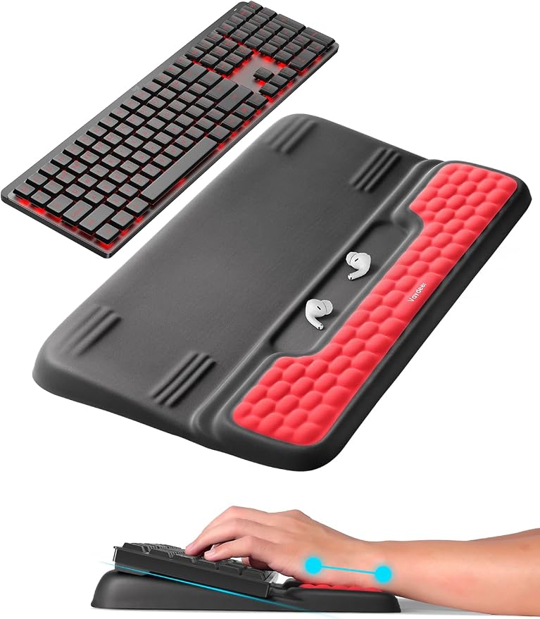 Vaydeer Keyboard Stand with Wrist Rest, Gaming Wrist Support Pad, Ergonomic by Vaydeer