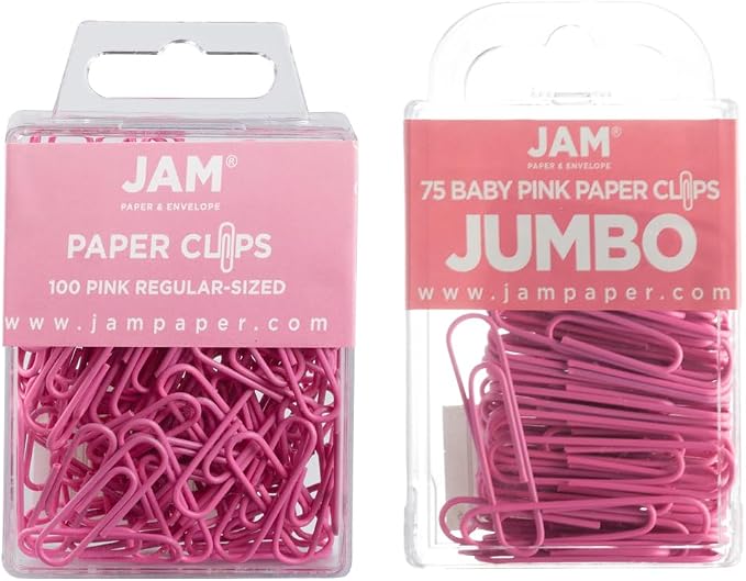 JAM PAPER Combo Pack Colorful Paper Clips by JAMPaper