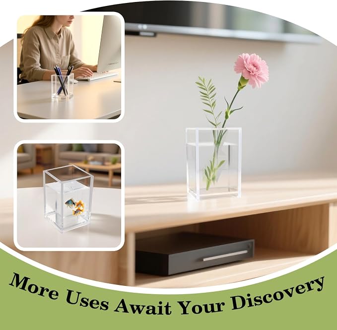 20 Pack Clear Acrylic Pen Holders - Image 7
