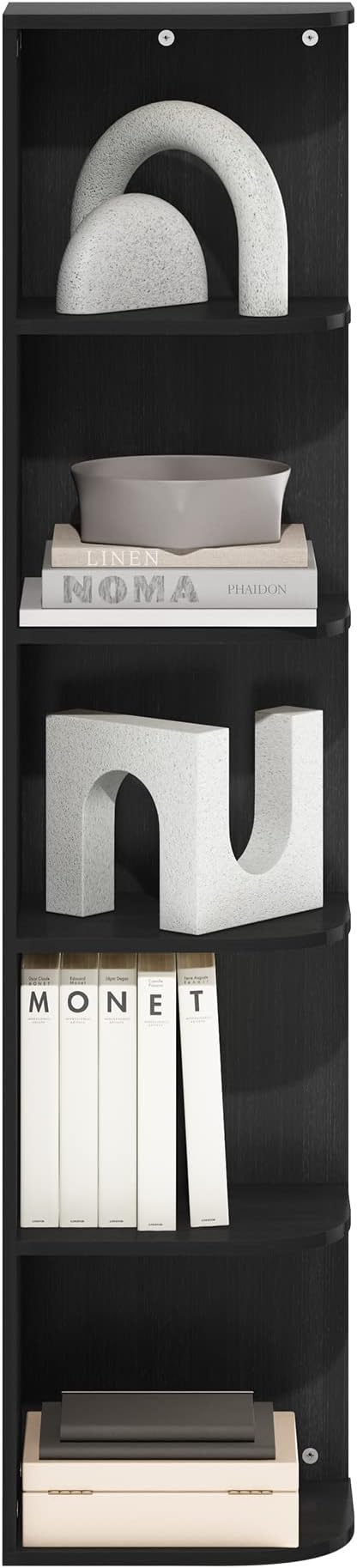 Furinno PASIR Book Shelf, 5-Tier Corner Bookshelf - Image 5