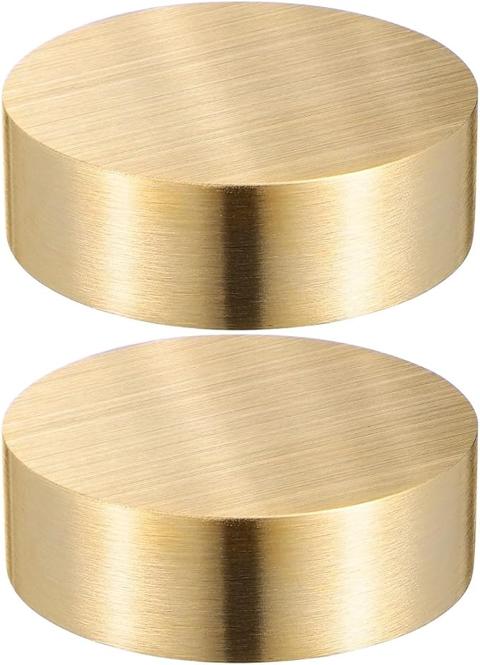 Ipetboom 2PCS Chinese Calligraphy Brass Paperweight, 1.57 Inch Chinese Painting by Unknown