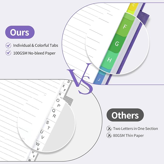 Blugool Password Book with Alphabetical Tabs, Password Keeper Book - Image 2