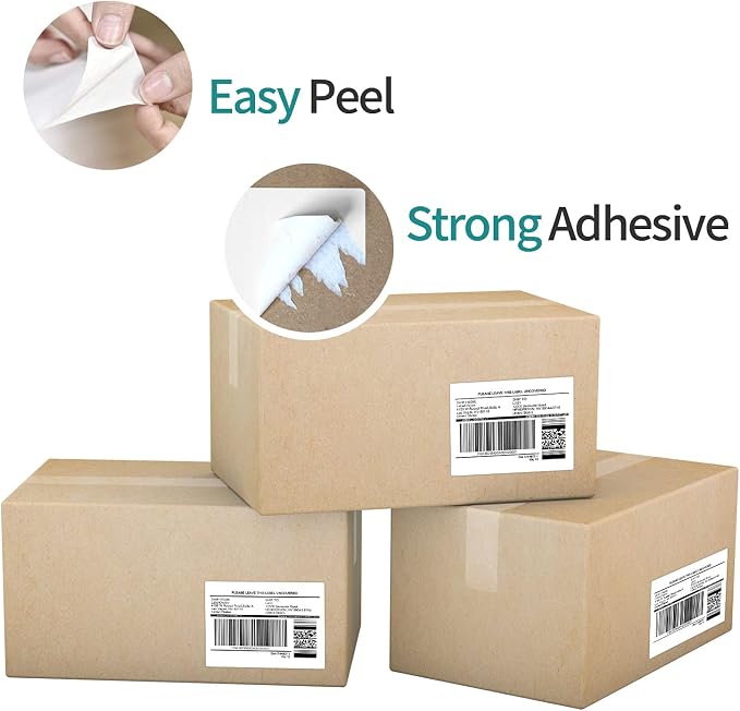 12 Rolls 6000 Pcs 4"x3" 3-Proof Direct Thermal Shipping Labels 1" Core - Image 4
