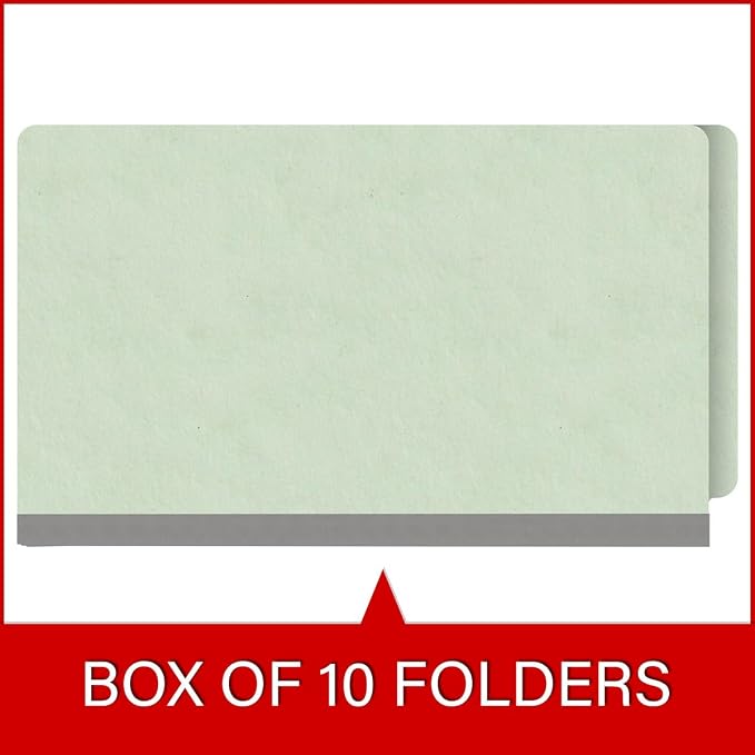 Ecom Folders End Tab Pressboard File Folders | Legal Size 25 Pt Stock - Image 6