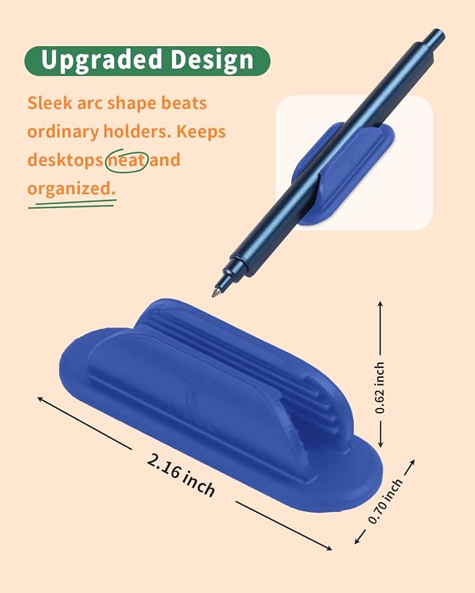 Tiizze Adhesive Pencil Holders for Desk Set of 10 - Image 6