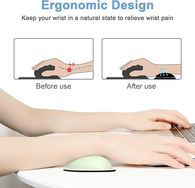 Dapesuom Mouse Wrist Rest, Ergonomic Memory Foam Mouse Wrist - Image 3