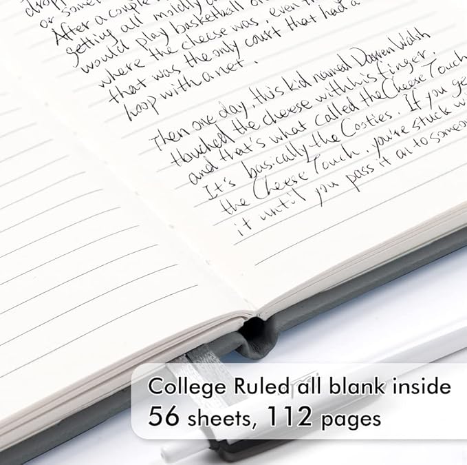 feela 15 Pack Pocket Small Notebooks Bulk, Mini Cute Notepads Hardcover College Ruled Lined Journals with Pen Holder for School Business Memos, with 15 Black Pens, 3.5”x 5.5”, A6, Gray-DeskLoop Office