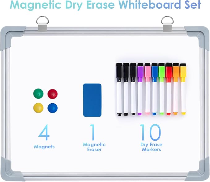 ARCOBIS Weekly Dry Erase Board for Wall, Small Hanging Double-Sided White Board - Image 7