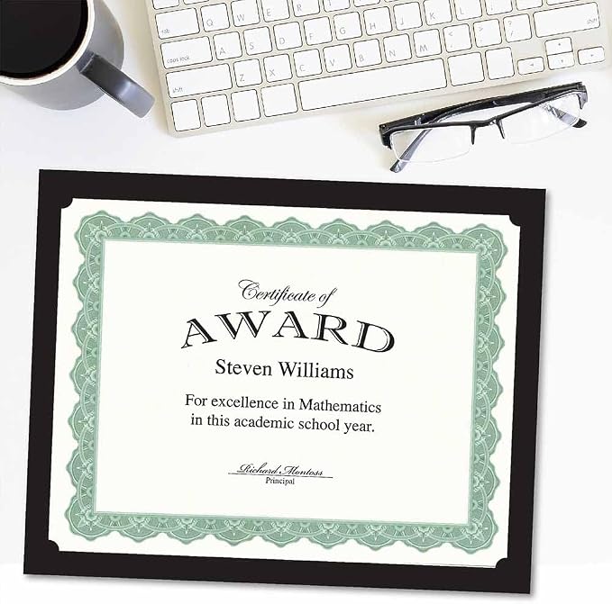 Geographics Black Certificate Holder, 9.5" x 12" - Image 3