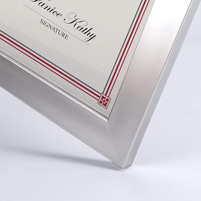 Giftgarden 8.5x11 Picture Frame Silver Set of 12, Wall or Tabletop Display - Image 6