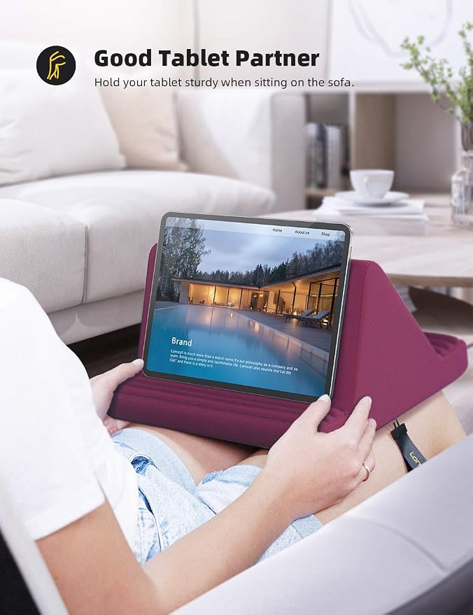 Lamicall Tablet Pillow Stand, Pillow Soft Pad - Image 3