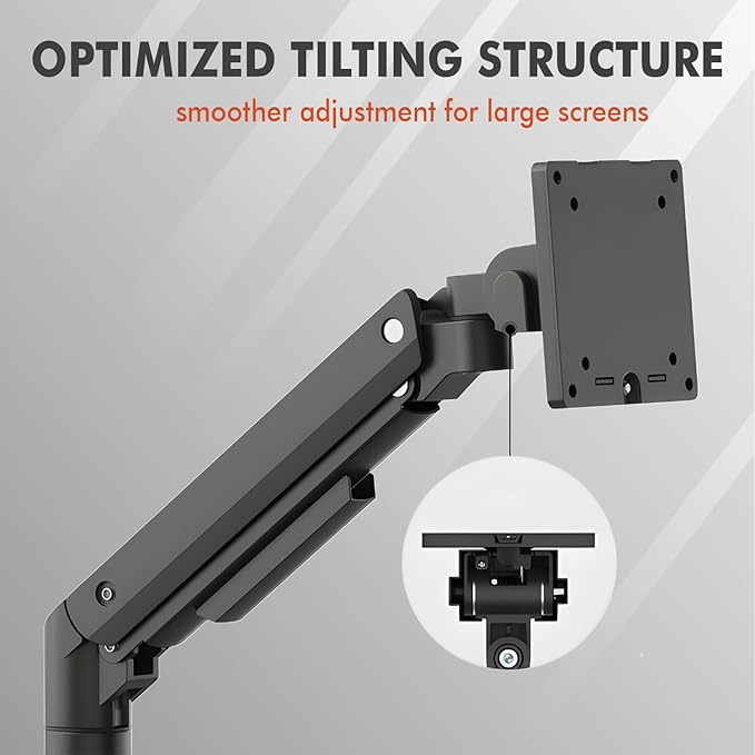Dual Monitor Arm for 17-49 Inch Ultrawide Screens – Heavy Duty Monitor Arm Desk Mount – VESA Mount with Clamp and Grommet Base – Holds Up to 44 lbs. Each-DeskLoop Office
