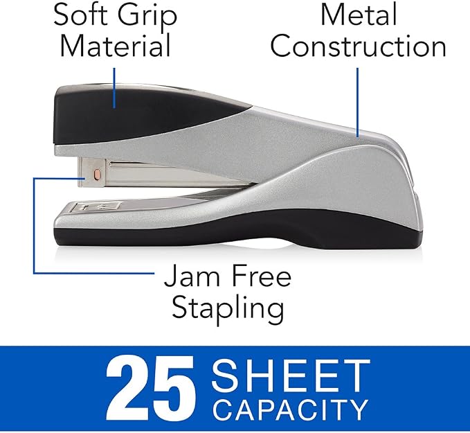 Swingline Stapler, 25 Sheet Capacity, Optima Grip, Jam Free, Ergonomic Cushion - Image 2